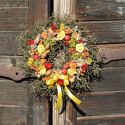 Dekorácie - Jesenný venček - 17922903_