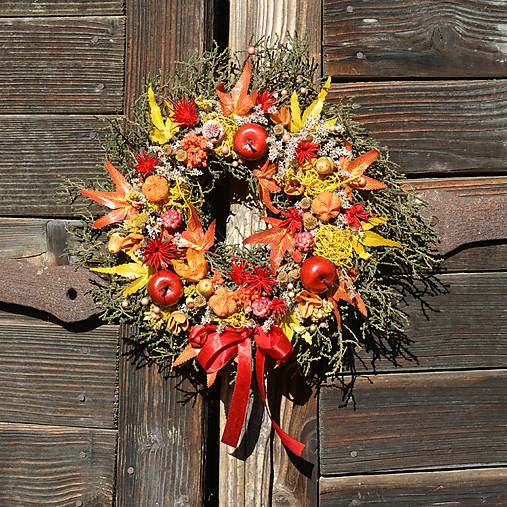 Dekorácie - Jesenný venček - 17922912_