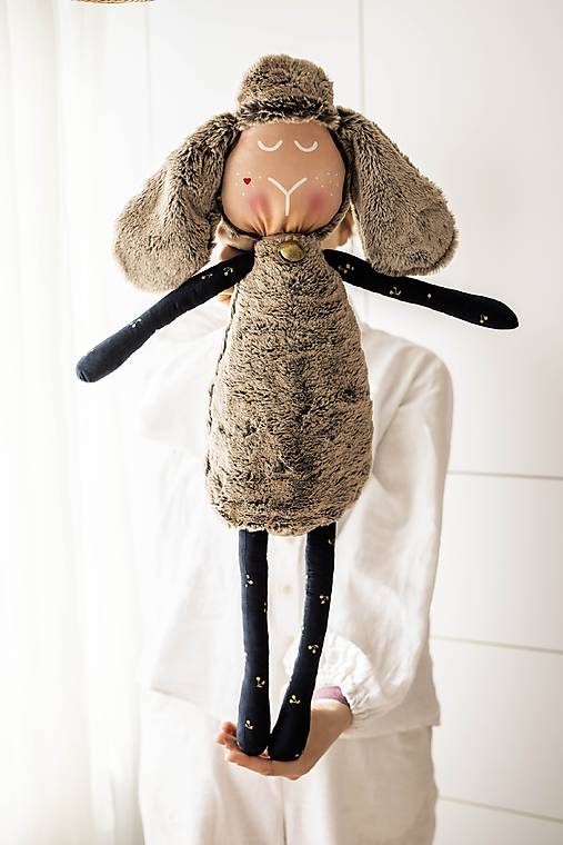 Hračky - Ovka nohatá hnedá - 17922632_