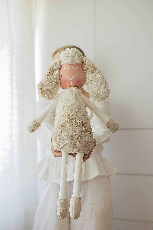 Hračky - Ovka nohatá béžová - 17922642_