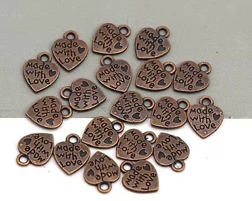 PR103 Prívesok  -tabuľka hand made 1,2 x 1,0 cm