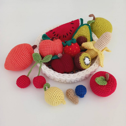 Hračky - Háčkované ovocie - 17923587_