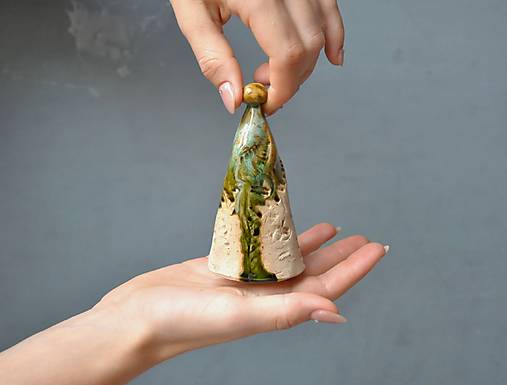 Dekorácie - Zvonček so vzorom prírody - 17923368_