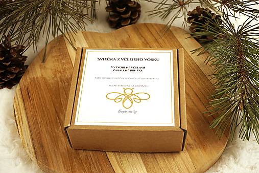 Sada 12 kusov Čajových sviečok z včelieho vosku bez obalu