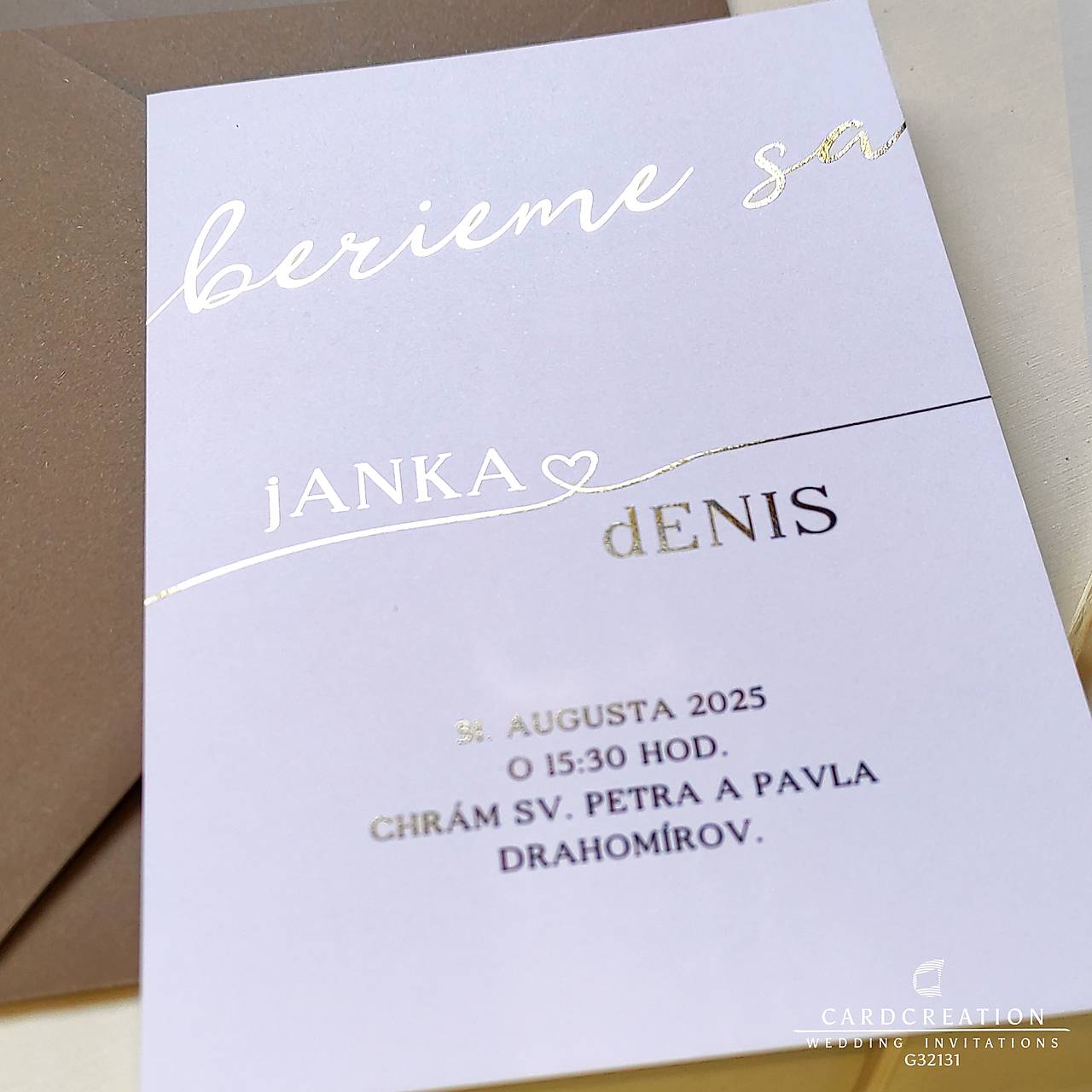 Svadobné oznámenie G32131