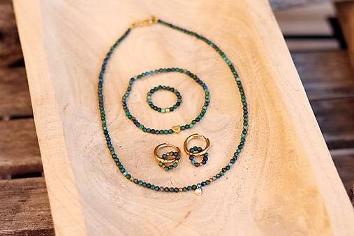 Náušnice kruhy chryzokol