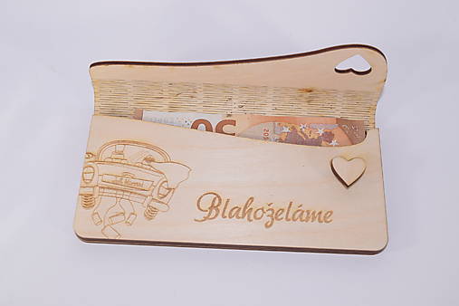 Papiernictvo - DREVENÁ OBÁLKA NA PENIAZE – GRAVÍROVANÁ NA ŽELANIE 3 - 17922491_