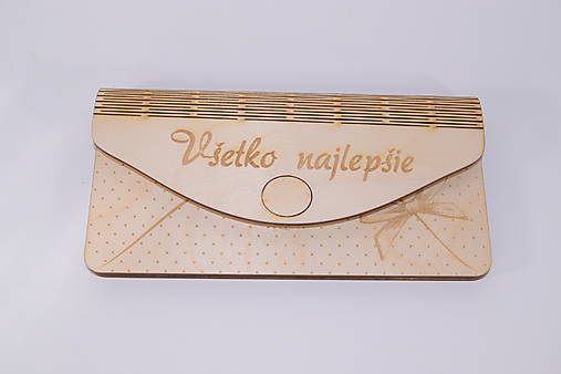 Papiernictvo - DREVENÁ OBÁLKA NA PENIAZE – GRAVÍROVANÁ NA ŽELANIE 4 - 17922497_