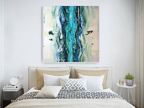 Obrazy - Obraz abstraktný Prameň života ORIGINÁL 100x100 cm - 17924004_