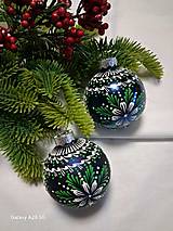 Dekorácie - Vianočné gule sklenené  zdobené horúcim voskom. - 17924297_