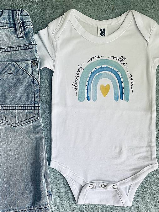 Detské bodynko krátky/dlhý rukáv Stvorený pre veľké veci