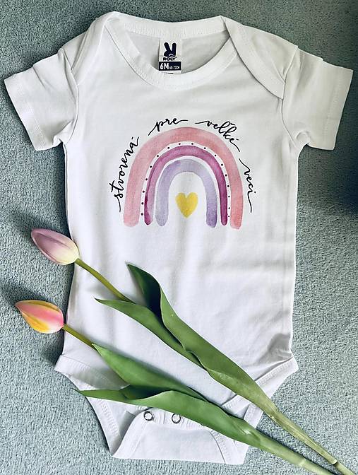 Detské bodynko Dlhý/krátky rukáv Stvorená pre veľké veci