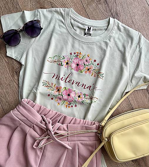 Detské tričko (Milovaná mint 9-10r)