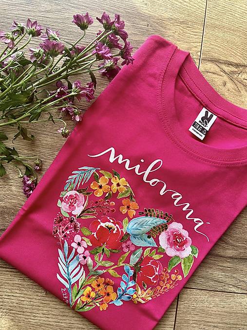 Detské tričko (Milovaná cyklamenova 7-8r)