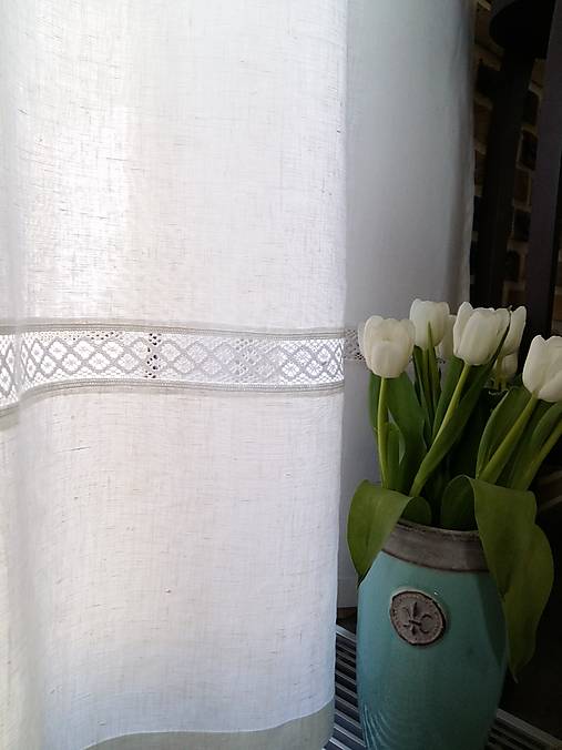 Úžitkový textil - Ľanové závesy pre Majku - 17922820_