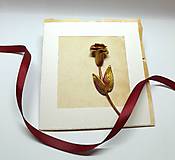 Papiernictvo - Pohľadnica / blahoželanie s ružičkou ... atypické - 17928293_