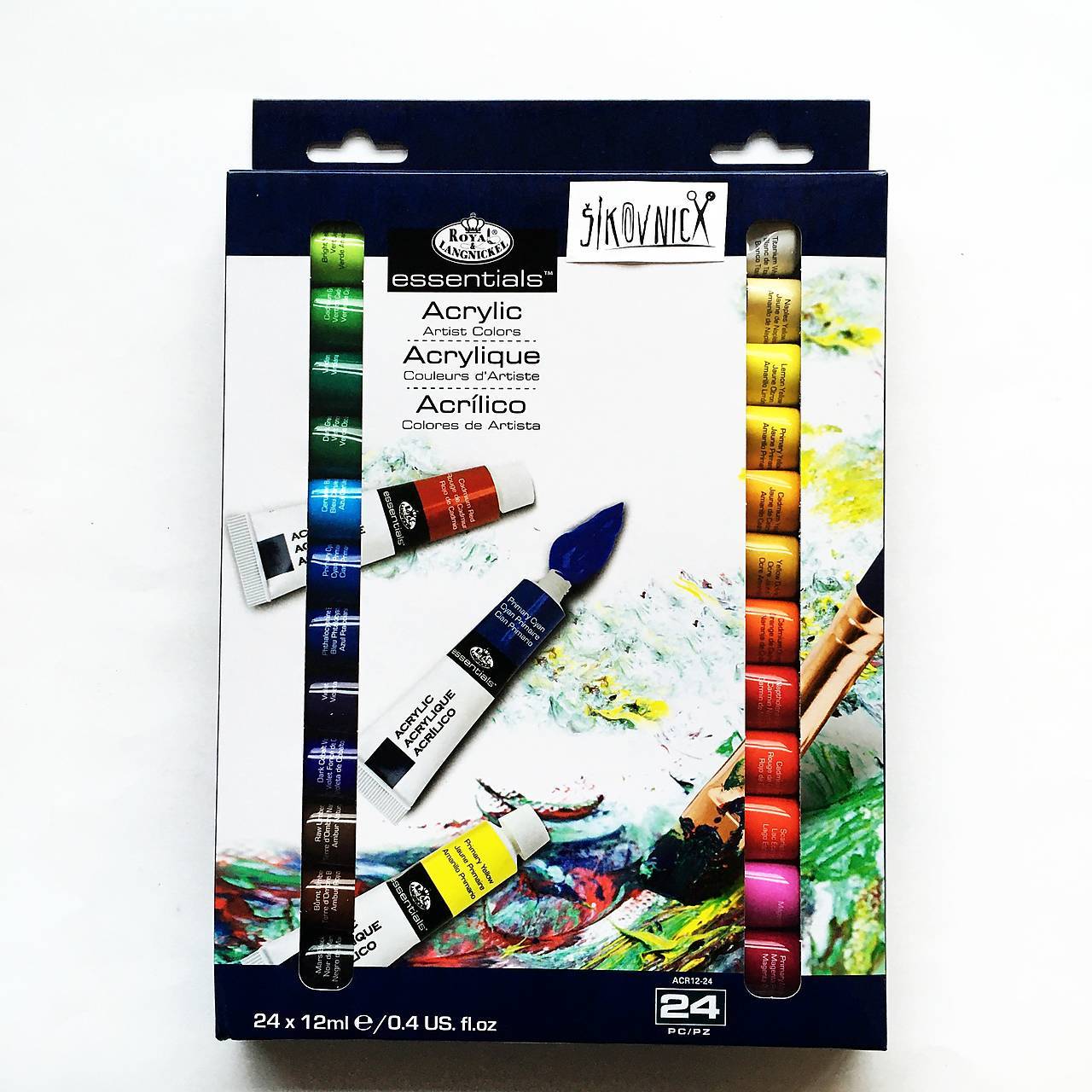 - 50% sada akrylových farieb, 24x12ml, Royal&Langnickel, pôvod.cena 29€