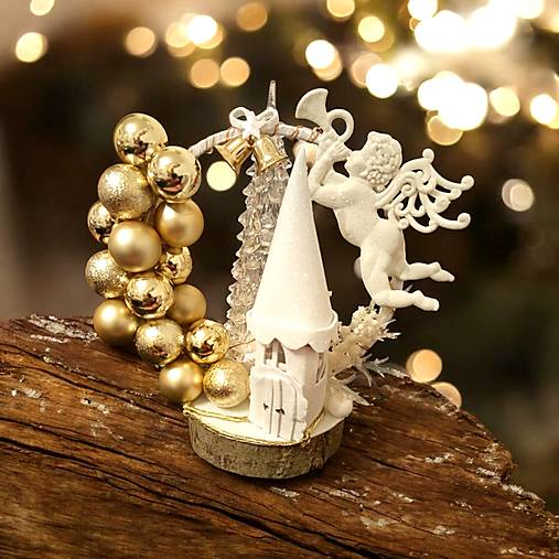 Dekorácie - Vianočná dekorácia - anjel - 17928105_