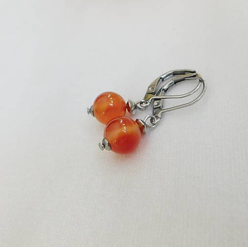 Náušnice - Karneol - 17928697_