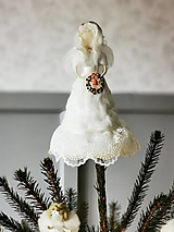 Dekorácie - Anjel na špic stromčeka - 17926050_