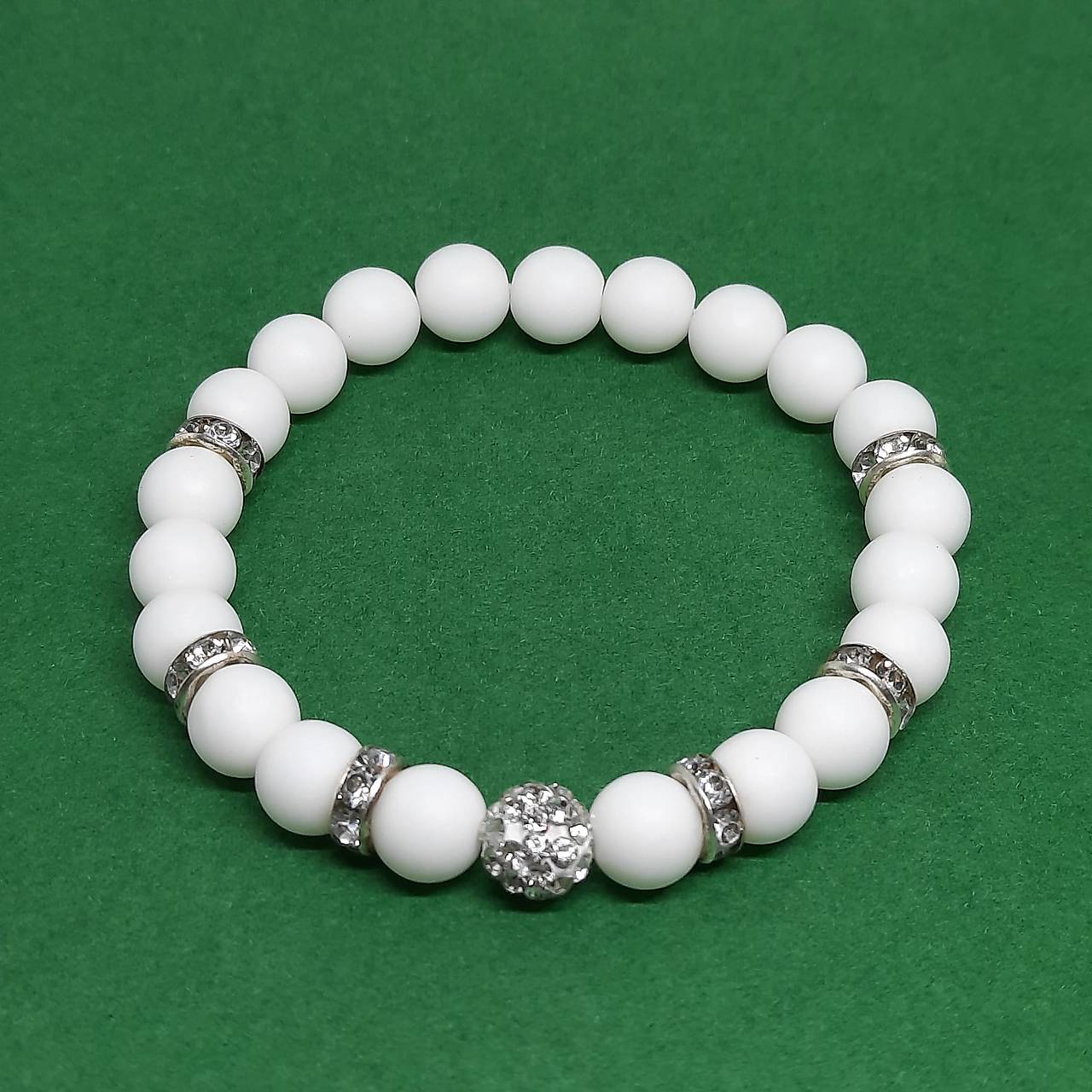 Náramok - biely ónyx