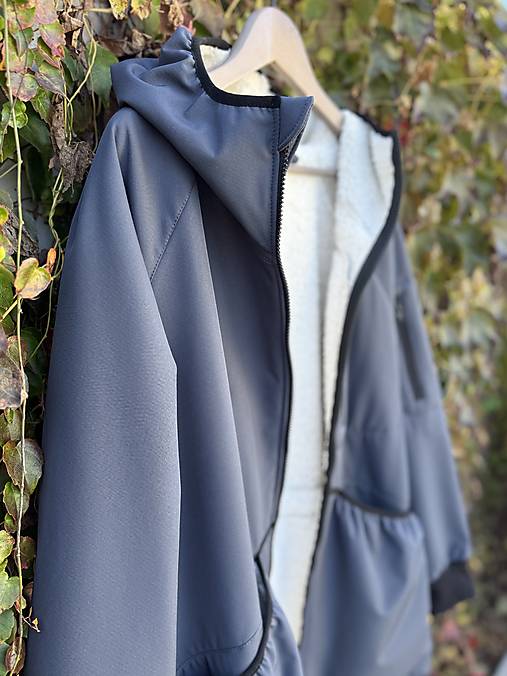 Výcviková bunda baranček- Tmavošedá