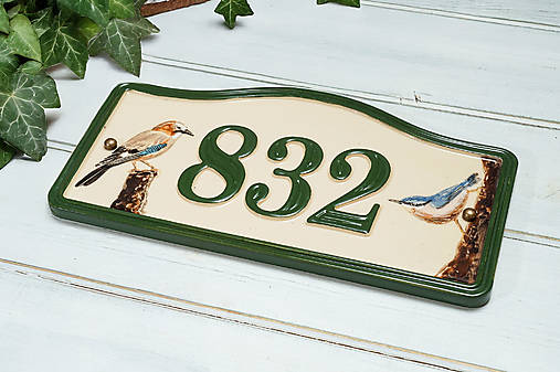 Tabuľky - Číslo domu z keramiky - 17927002_