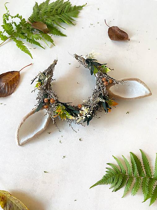 Korunka s uškami "srnky na čistine"