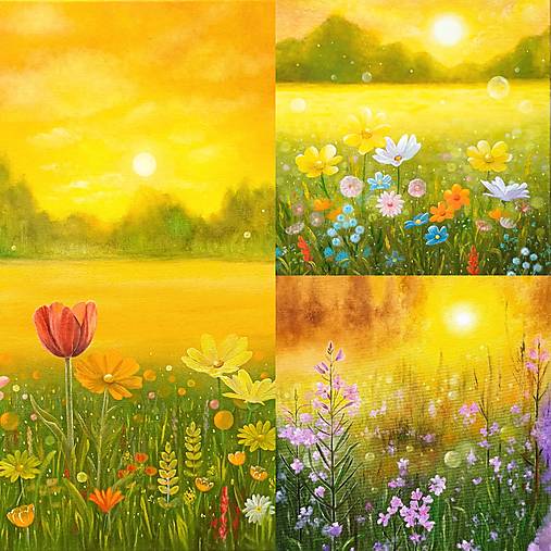 Obrazy - Obrazy lúky - výtlačky - 17926426_