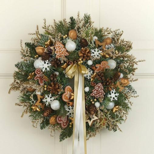 Dekorácie - Vianočný venček – Medové Vianoce - 17928802_