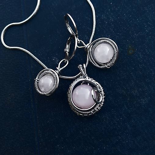 Sady šperkov - Sada ruženín chirurgická oceľ - 17927724_