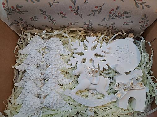 Vianočná sada na stromček snehová vločka