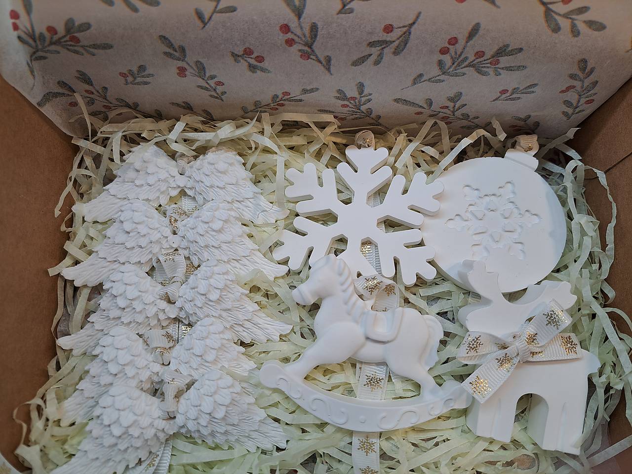 Vianočná sada na stromček snehová vločka