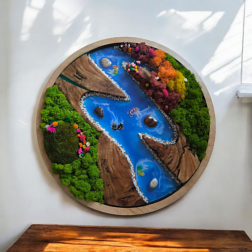 Obrazy - Machovo-živicový obraz - 17928583_