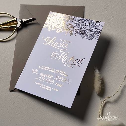 Svadobné oznámenie G20395