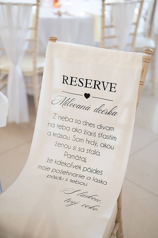 Rezervované pre anjela