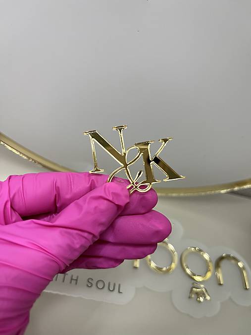 Dekorácie - Mini iniciály 4 cm - 17928492_