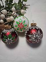 Dekorácie - Vianočná gula malovaná  voskom ,doplnená ručným písaním..... - 17926118_