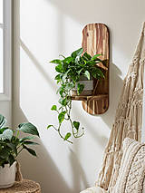 Nábytok - Držiak na kvetináč - akácia - 17927489_