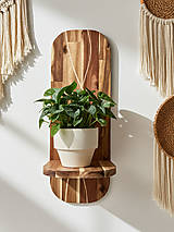 Nábytok - Držiak na kvetináč - akácia - 17927490_