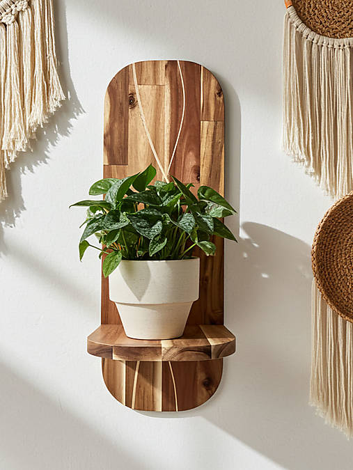 Nábytok - Držiak na kvetináč - akácia - 17927490_