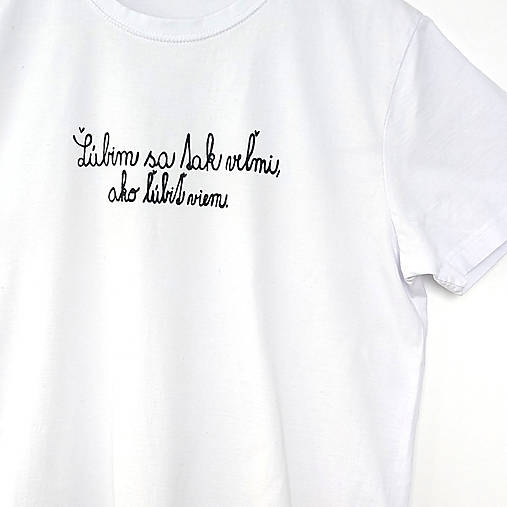 Topy, tričká, tielka - TRIČKO Ľúbim sa - 17928042_