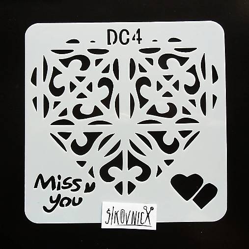 - 50% šablóna 13x13 cm, mandala, ornament, pôvod.cena 1,90€ (m13-dc4)