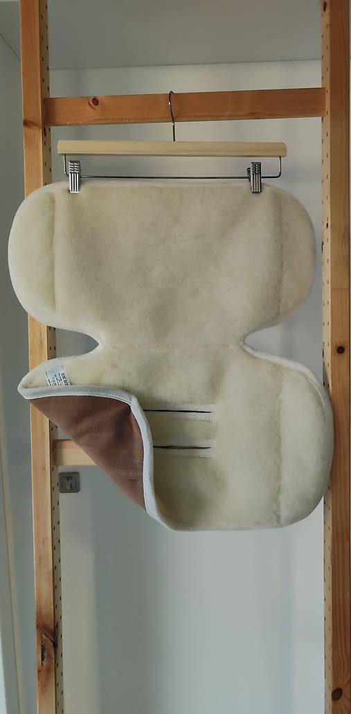 Detský textil - Zmenšujúca vložka XL Vlnienka proti poteniu do autosedačky Cybex Sirona T 100% Merino top super wash 100% ľan Mustard - 17929530_