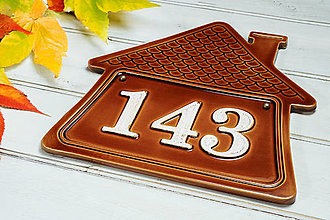 Tabuľky - Číslo domu z keramiky- domček - 17932000_