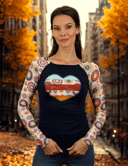 Topy, tričká, tielka - Tričko Heart of Goa - 17930380_