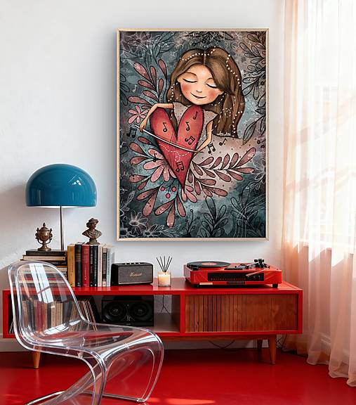 Grafika - Print Zo srdca - 17931197_