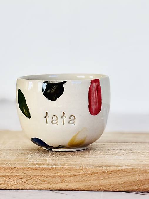 Playfull Colors - pohárik espresso tata (100ml, bez uška)