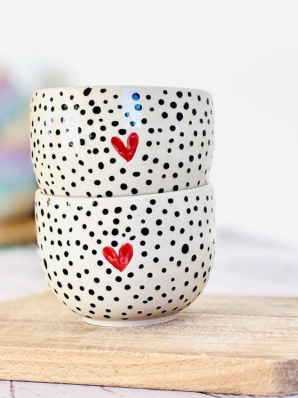 Čierne Bodky - pohárik cappuccino (200ml, bez uška!