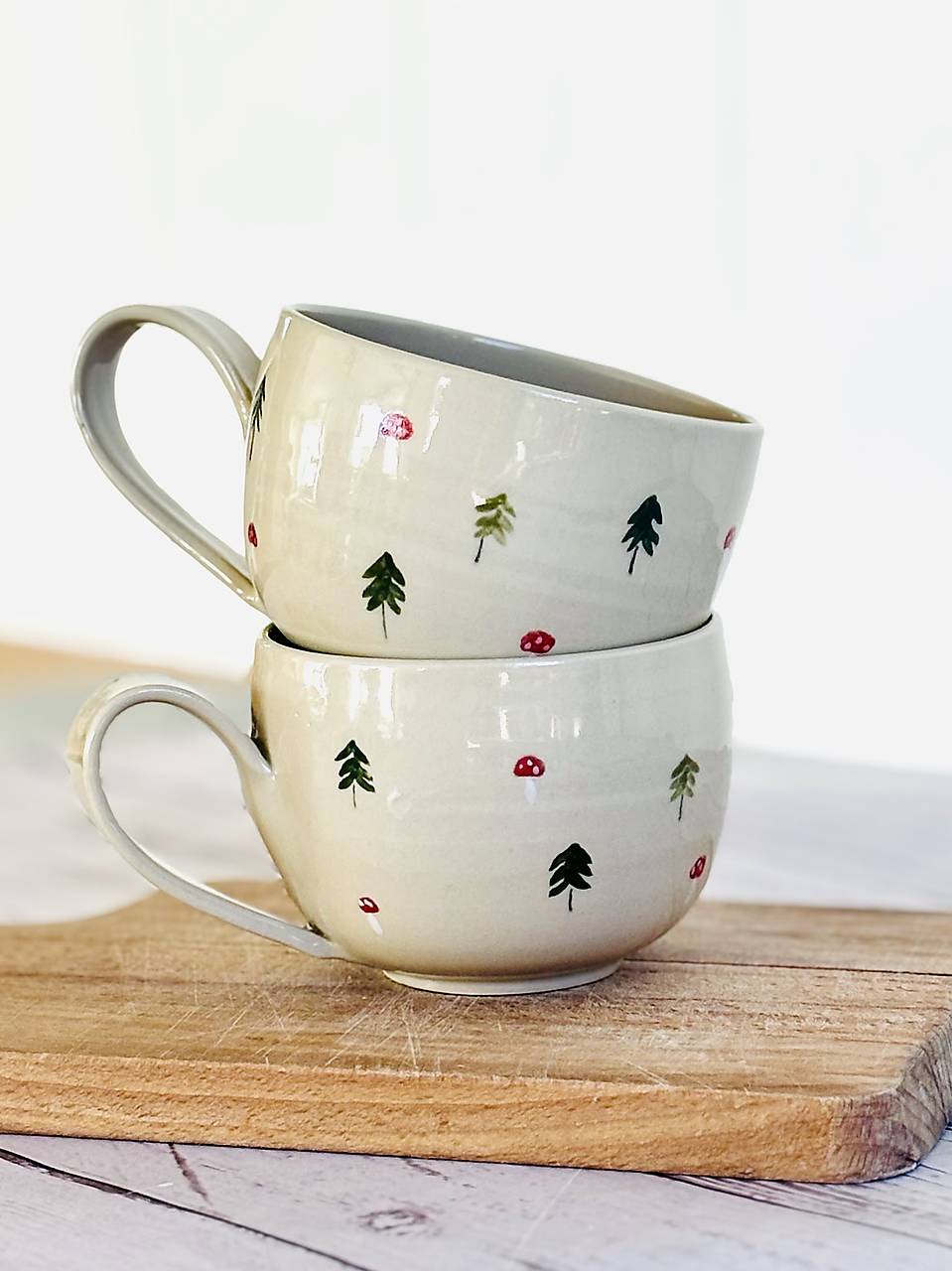 Prechádzka lesom - šálka latte (280ml, s uškom)